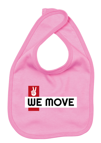 We Move Baby Bib